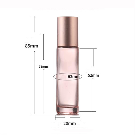 pink pink essential oil roller bottles and empty perfume bottles 10ml roller bottle