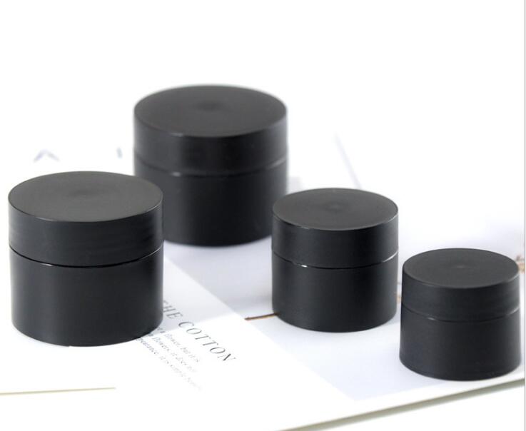 pink plastic cream jar recycled matte black plastic cosmetics containers and packaging cosmetic cream jars 5g 15g 20g 30g