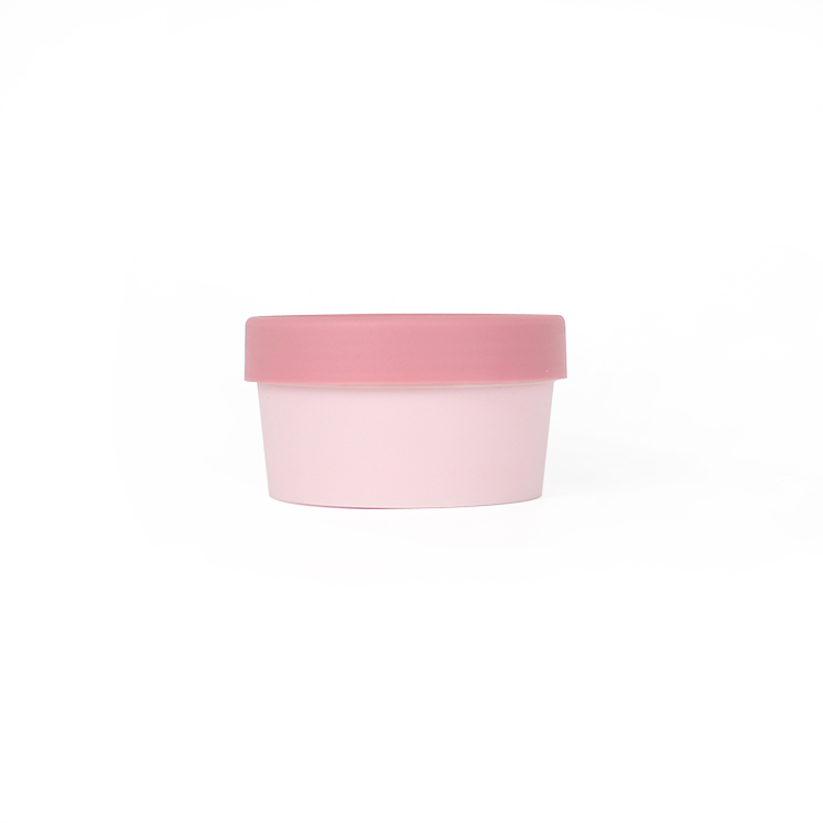pink plastic pp cosmetic jar for cream