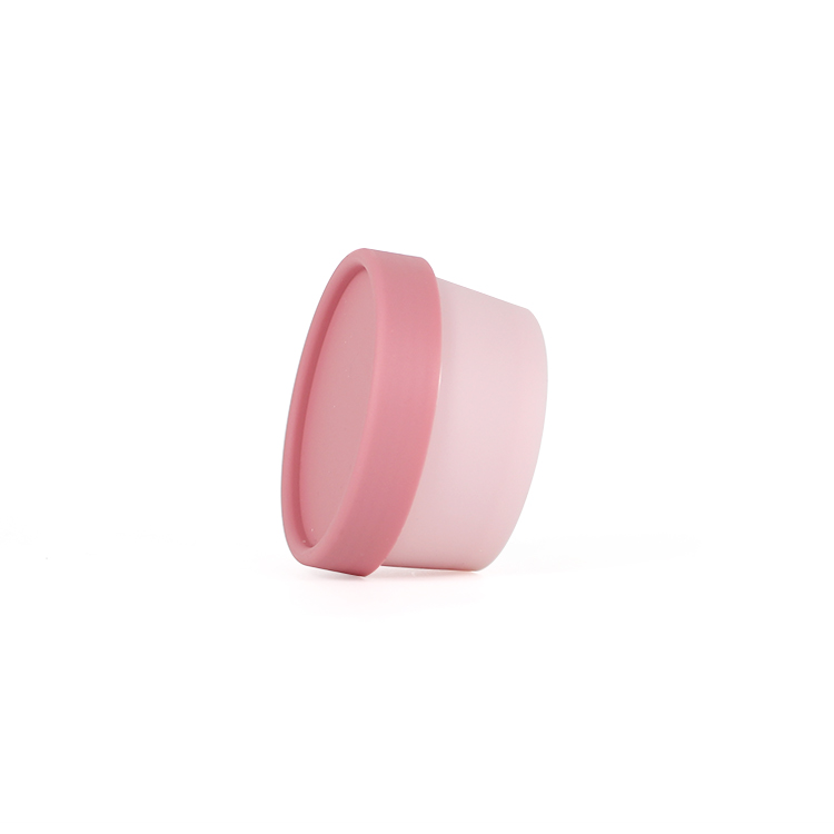 pink plastic pp cosmetic jar for cream