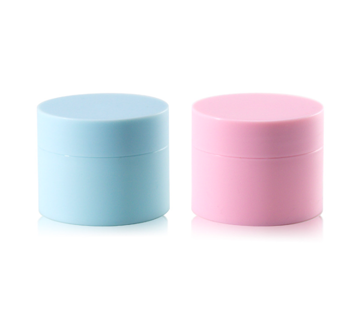 pink white blue cosmetic 5g plastic pp black cream jar for cream lotion