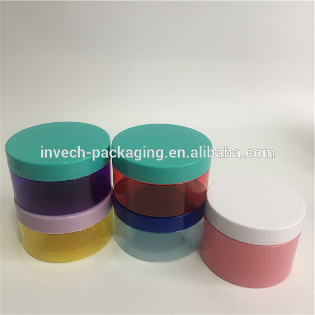 plastic PET jar 250ml 250g plastic cosmetic cream containers