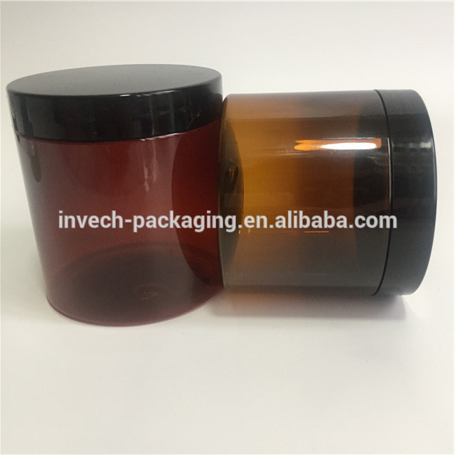 plastic PET jar 250ml 250g plastic cosmetic cream containers
