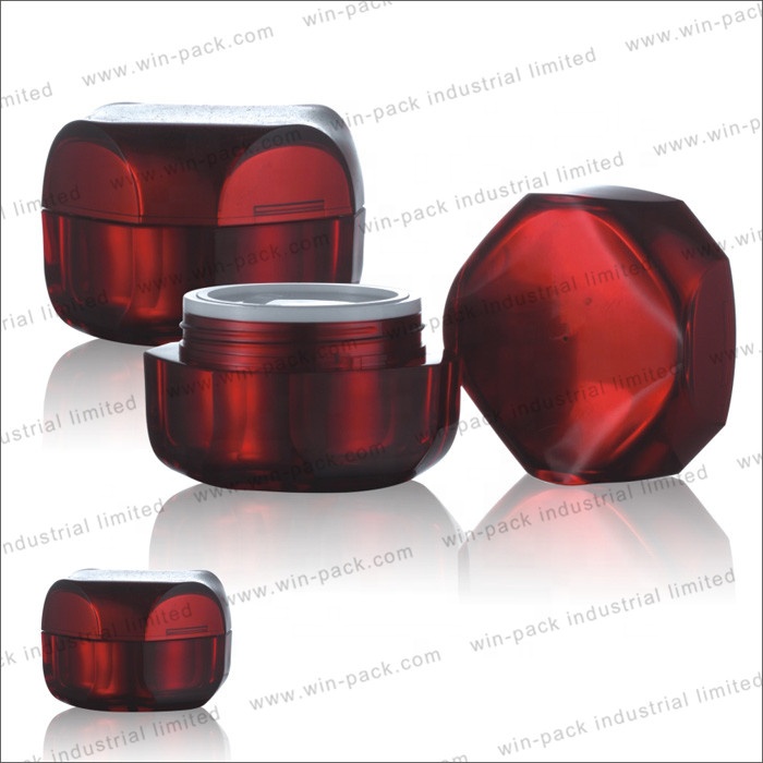 plastic acrylic cream jar for cosmetic cream with cap 10g 50g