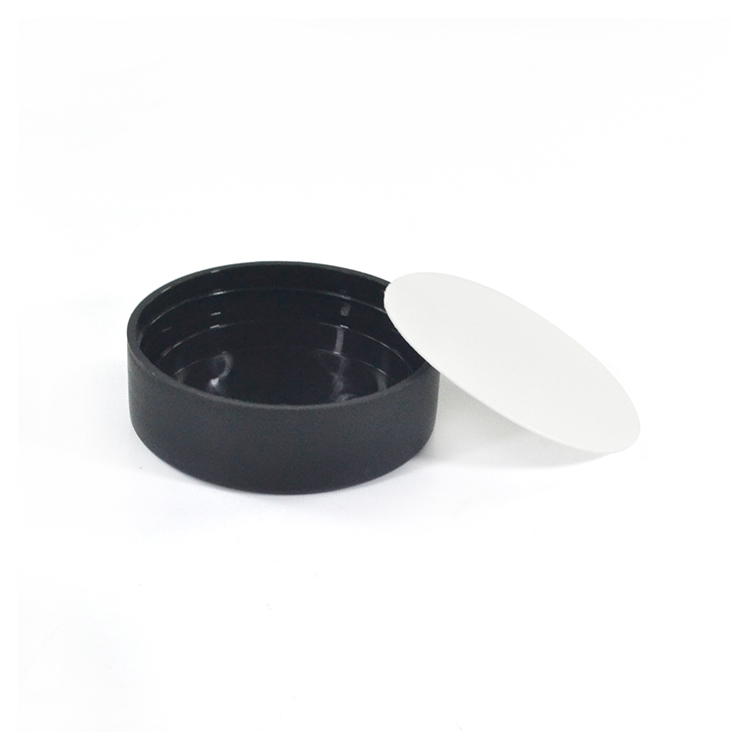 plastic body material 1oz 30ml 50ml white black plastic cosmetic cream jar for hand cream with screw top lid