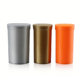 plastic child medicine jar pharmacy capsule vials cbd storage with childproof push cover