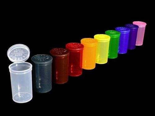 plastic child medicine jar pharmacy capsule vials storage with child proof push cap