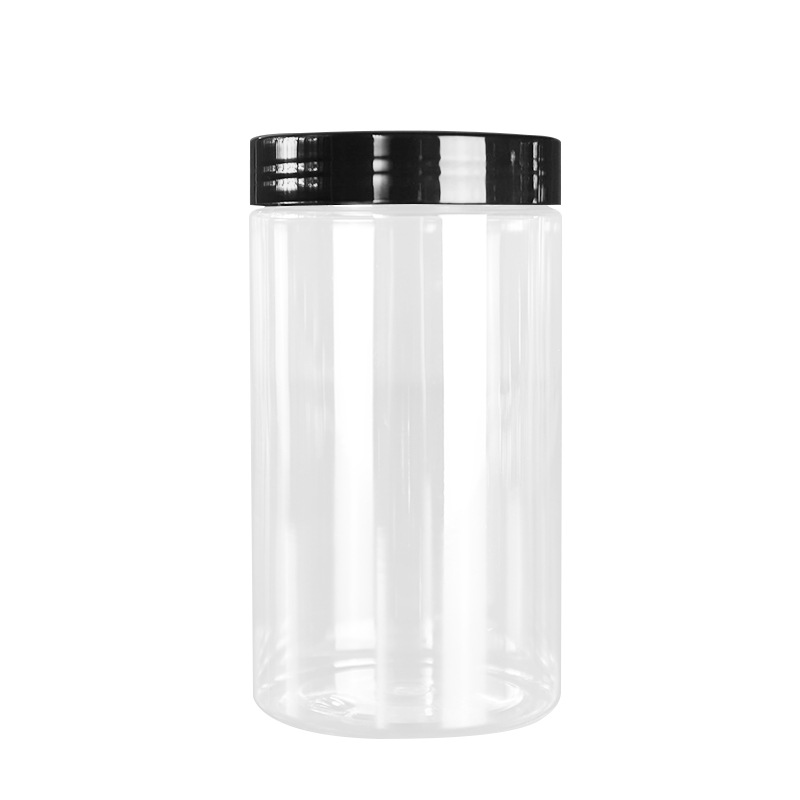 plastic container 30ml 50ml 100ml 120ml 200ml 250ml 500ml clear amber black cosmetic jar plastic lid candle jars