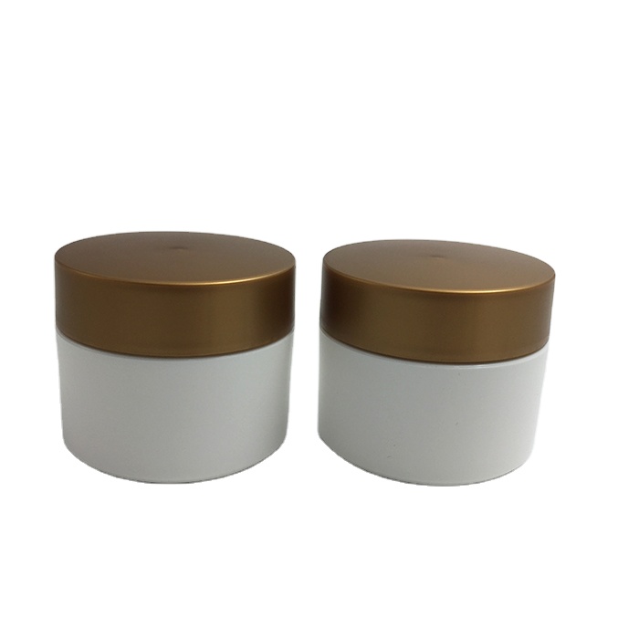 plastic cosmetic cream jar container 50g fancy double wall jars