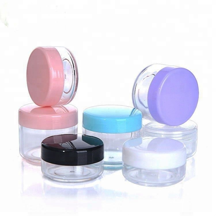 plastic cosmetic jars 10g 15g 30g clear plastic jar empty face cream jars
