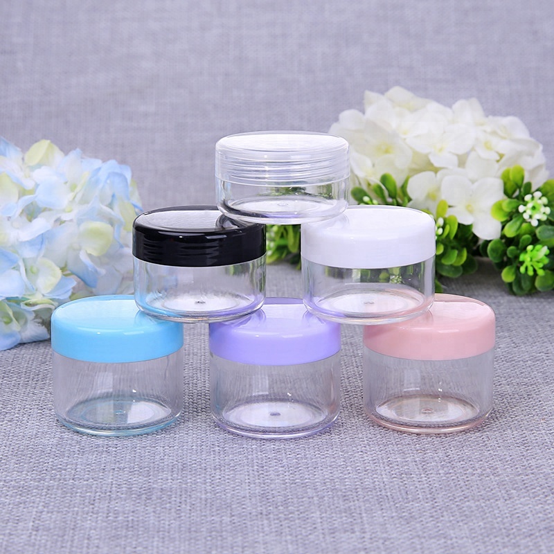 plastic cosmetic jars 10g 15g 30g clear plastic jar empty face cream jars