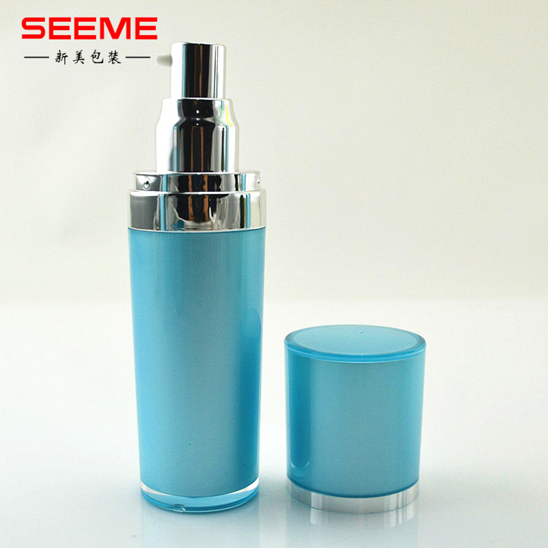 plastic cosmetic lotion pump bottle 80ml empty tapered skincare packaging