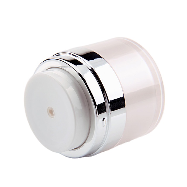 plastic cream printed cosmetic jars/skin care cream container cosmetic airless jar