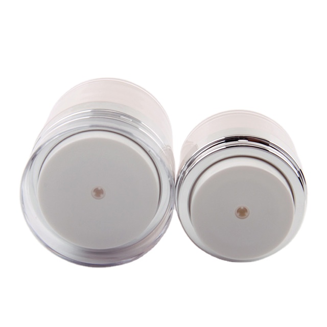plastic cream printed cosmetic jars/skin care cream container cosmetic airless jar