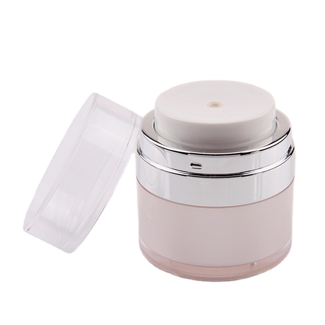 plastic cream printed cosmetic jars/skin care cream container cosmetic airless jar