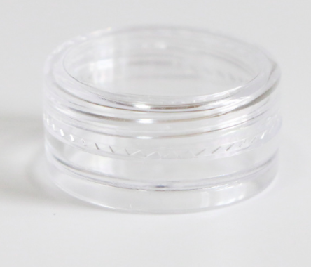 plastic empty 25g cosmetic tester jar container for nail Glitter