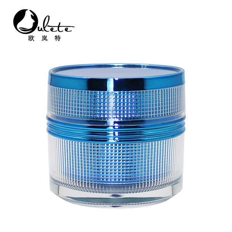 plastic pink rose gold acrylic cosmetic container cream jar for eye cream