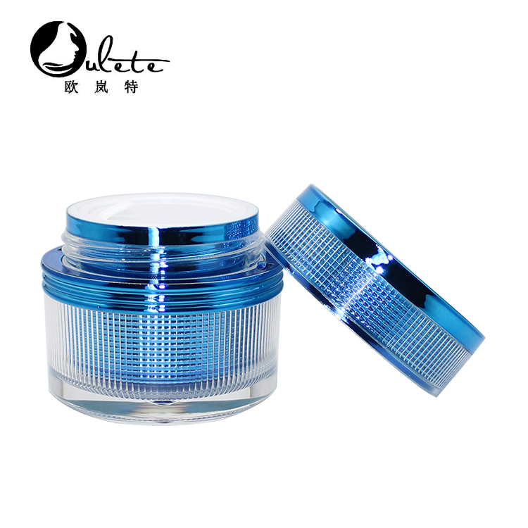 plastic pink rose gold acrylic cosmetic container cream jar for eye cream
