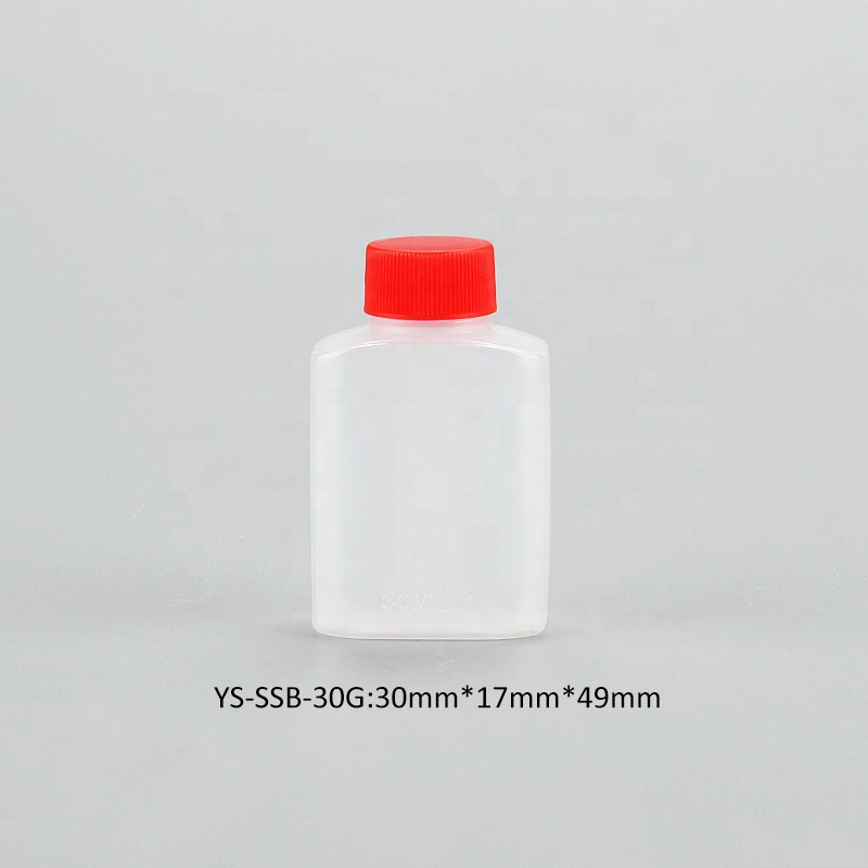 plastic square container pp material 30ml mini soy disposable sauce bottle with lid