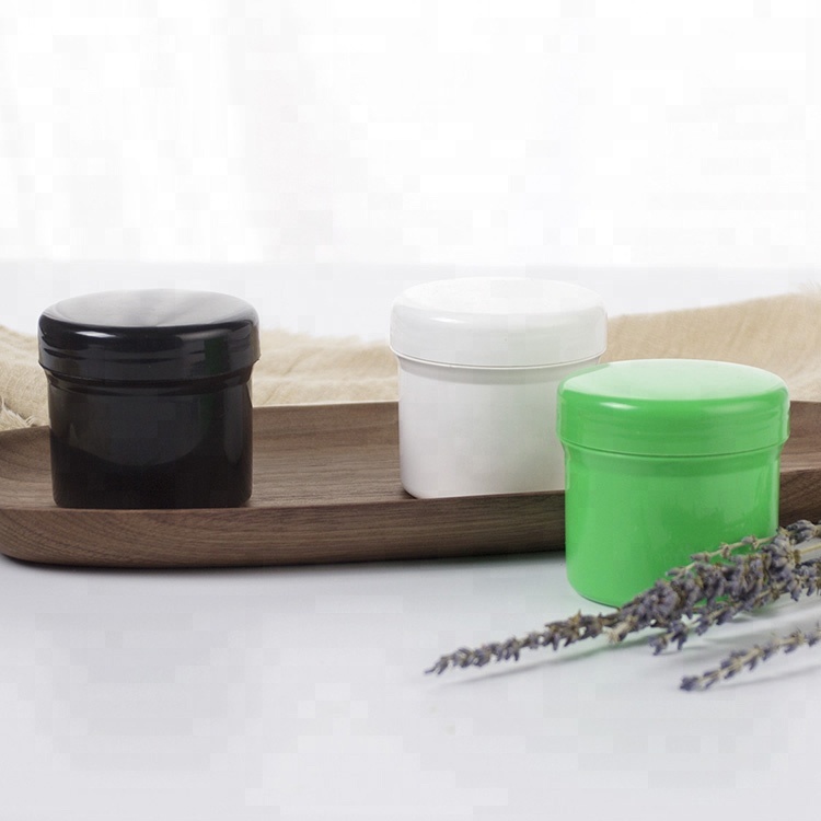 plastic wide mouth 100ml cosmetic packaging jar