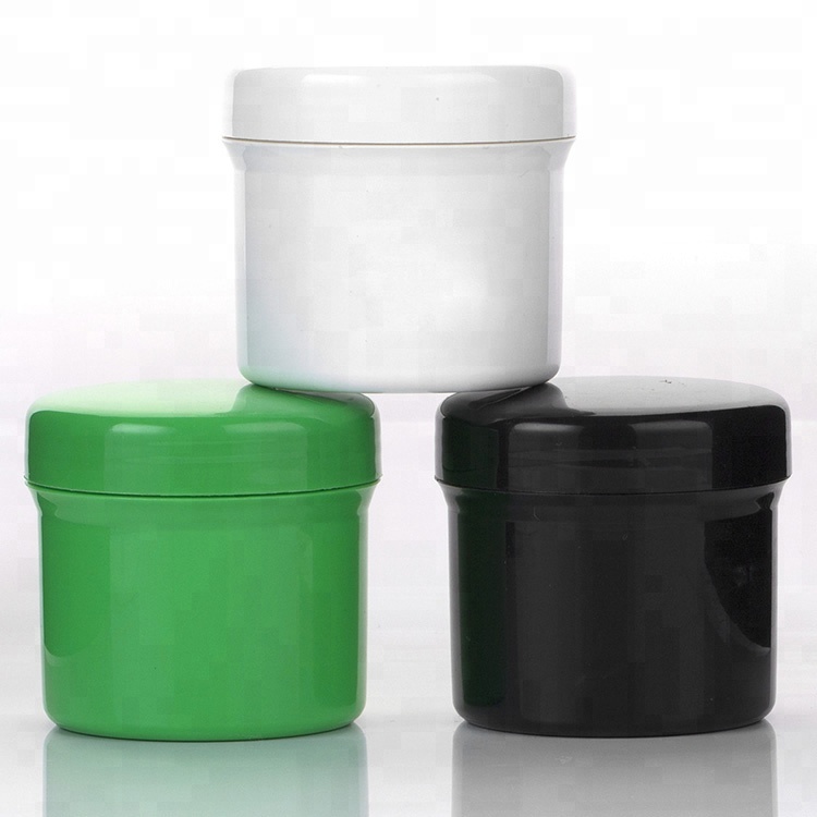 plastic wide mouth 100ml cosmetic packaging jar