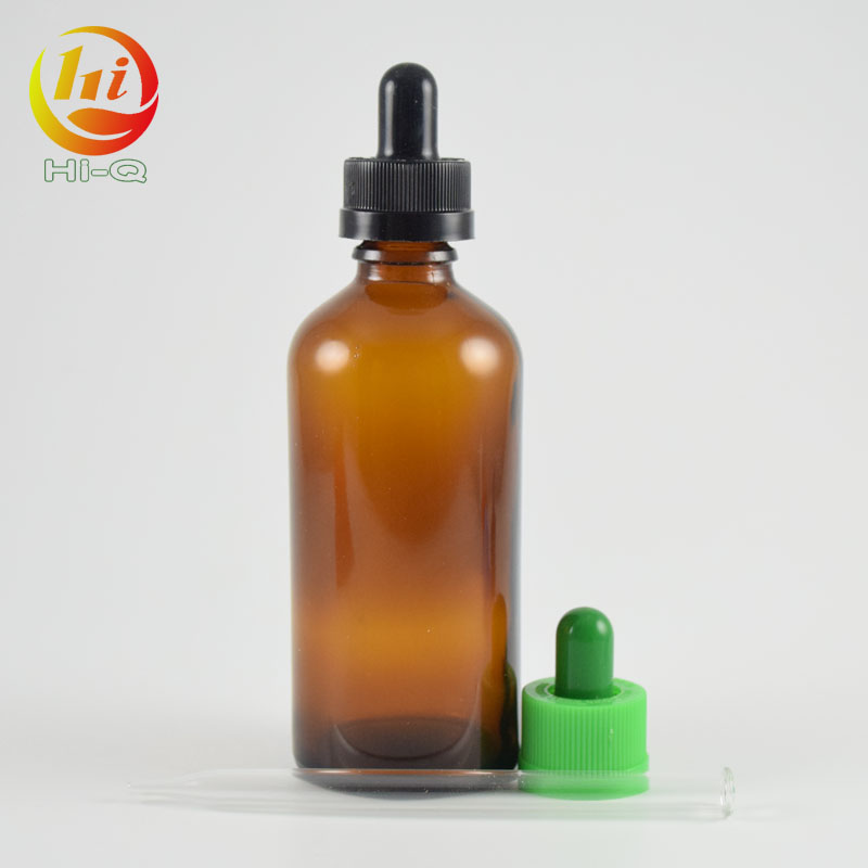 popular 10ml 20ml 30ml 50ml amber e-liquid dropper glass bottle brown essential oil bottle with child proof cap