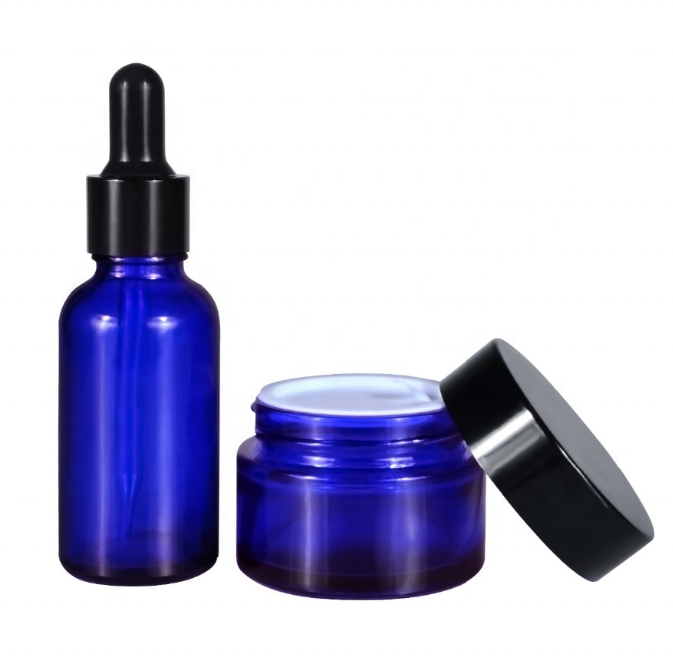 popular 30g frost cream glass jar bottle with shiny silver lid