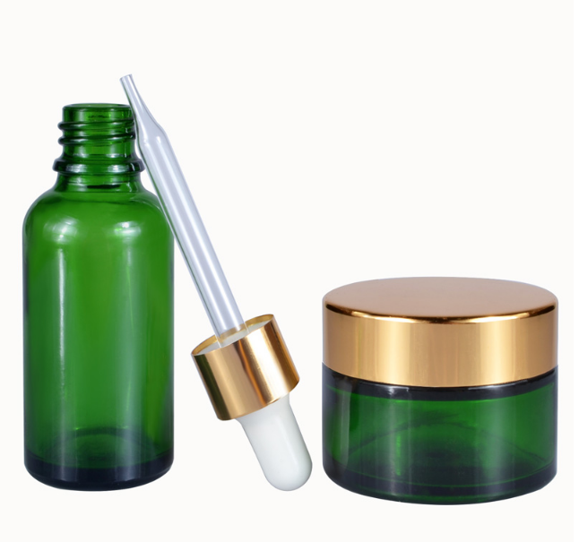 popular 30g frost cream glass jar bottle with shiny silver lid