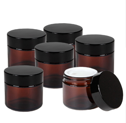 popular 30g frost cream glass jar bottle with shiny silver lid