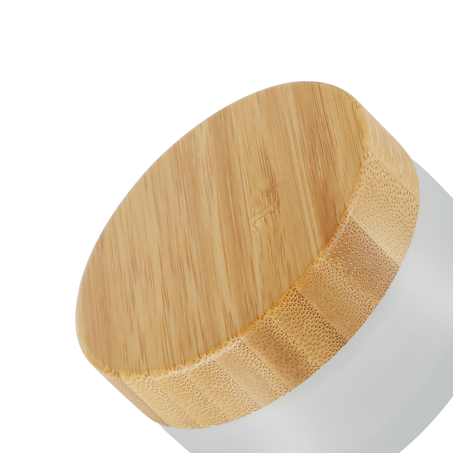 popular cosmetic bamboo jars empty cream glass jar wood lid for skincare