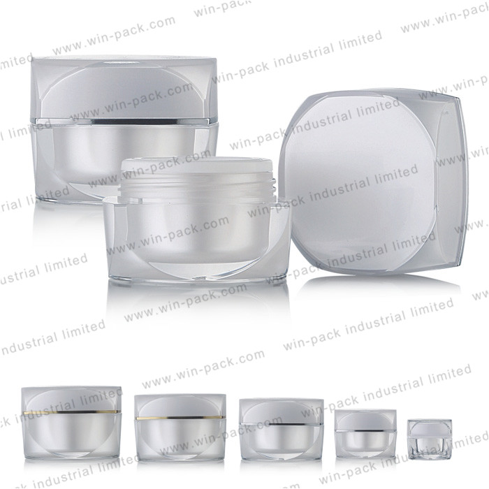 popular design luxury pink cosmetics cream jar 5g 15g 30g 50g acrylic cream jar