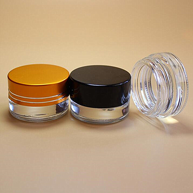 popular nice glass eye cream essential wax jar 3g 5ml 10 ml cosmetic jar