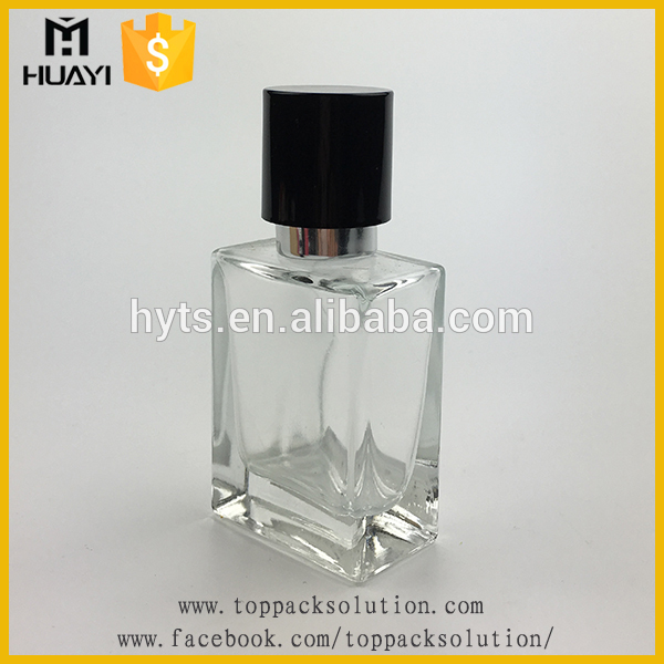 popular square glass mini fancy perfume bottles 30 ml