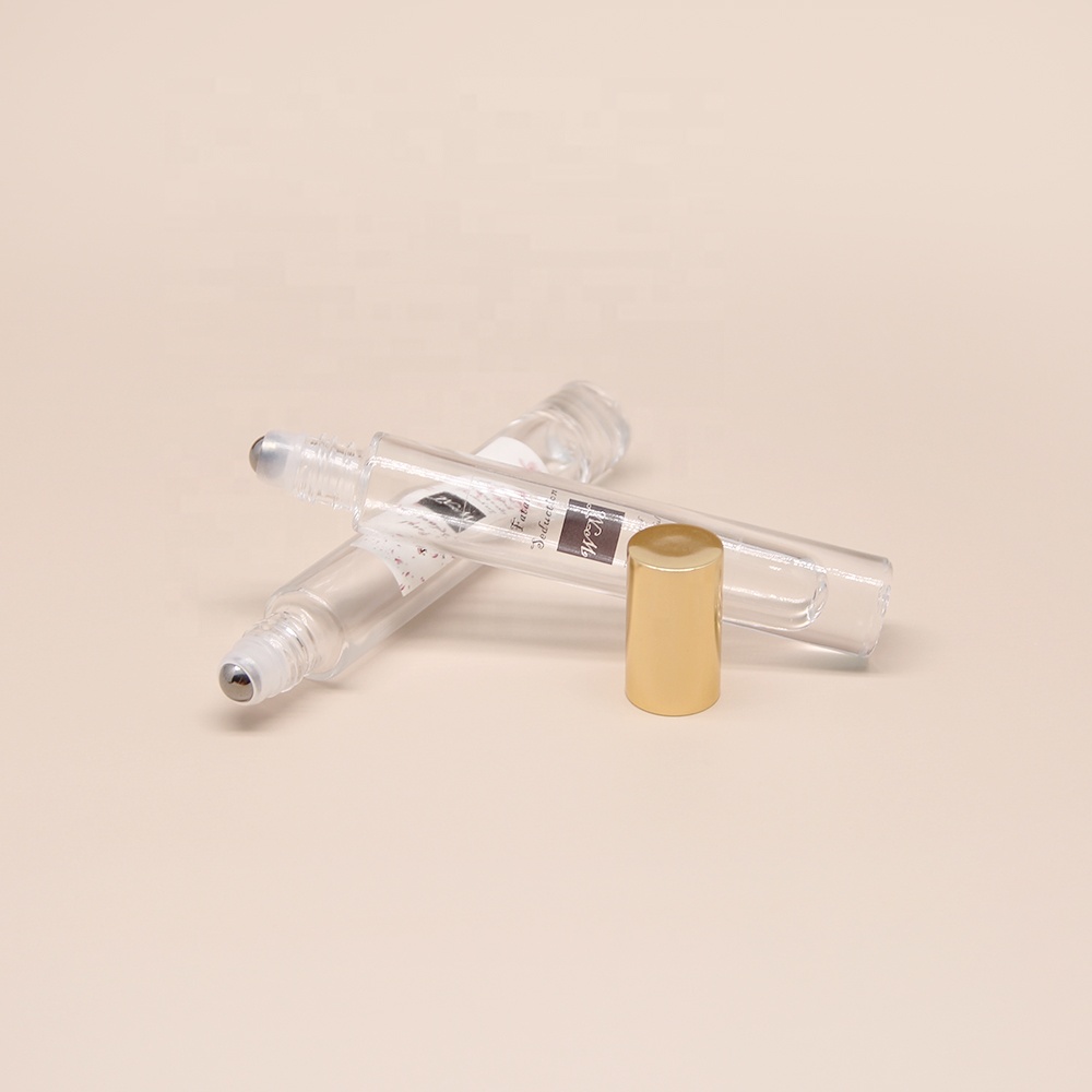 portable 10ml frosted roll on bottle printed essential oil bottle roller