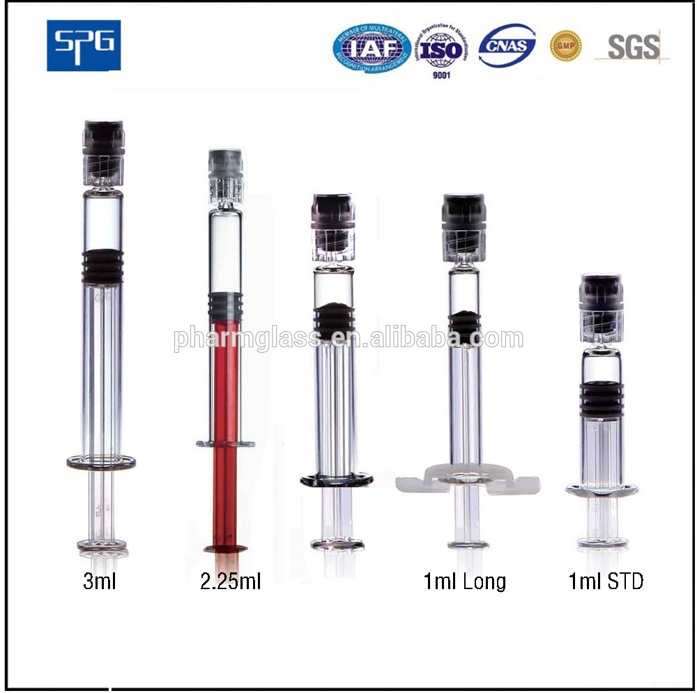 prefilled syringe with different size
