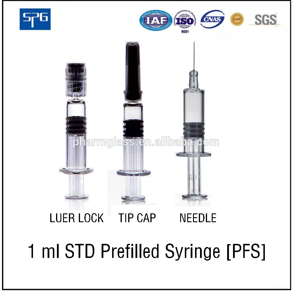 prefilled syringe with different size