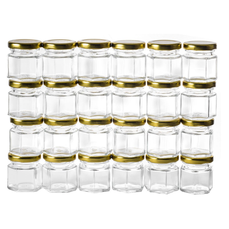 premium Mini Jars With Lids small glass storage jars for kitchen