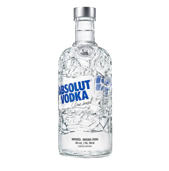 premium high quality 350ml 700ml clear glass absolute vodka bottles with cap cover