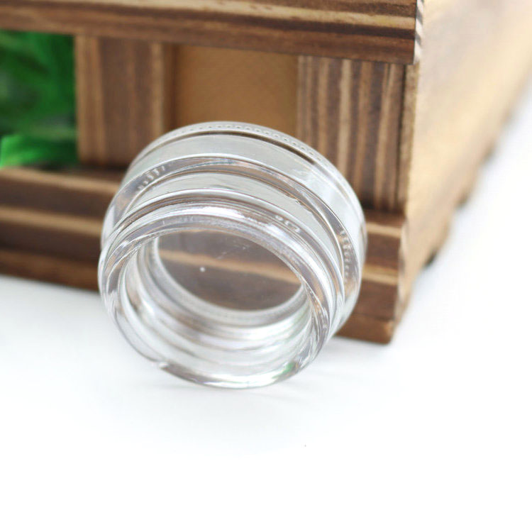 premium weed packaging 1gram glass jar with aluminum cap