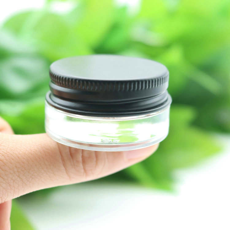 premium weed packaging 1gram glass jar with aluminum cap