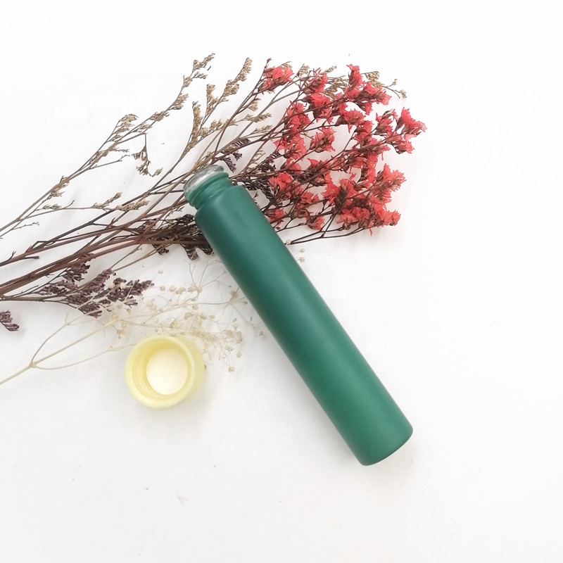 preroll borosilicate test tube glass bottle 5 10 15 20 25 ml black child resistant lid pill spill weeds jar extract doob vial