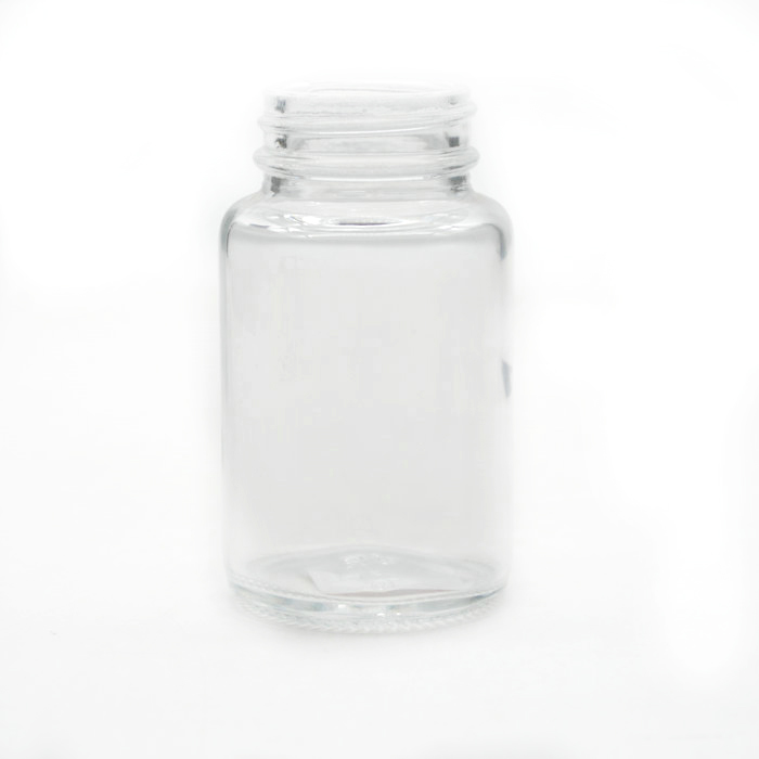 prescription pill bottles 100 ml with silver metal cap