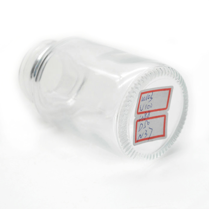 prescription pill bottles 100 ml with silver metal cap