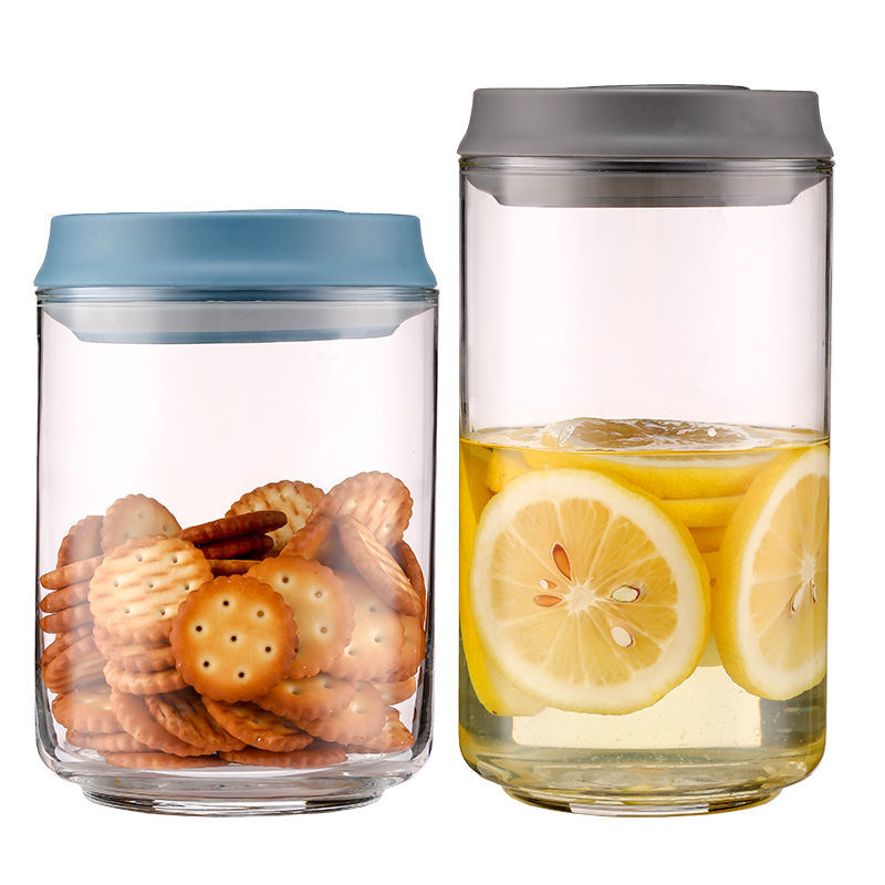 pressing food jar Household large capacity milk powder bottle multigrain honey jar airtight glass jars