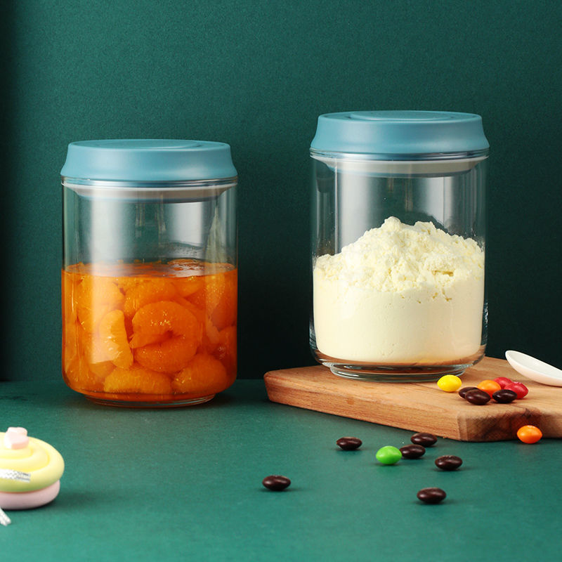 pressing food jar Household large capacity milk powder bottle multigrain honey jar airtight glass jars