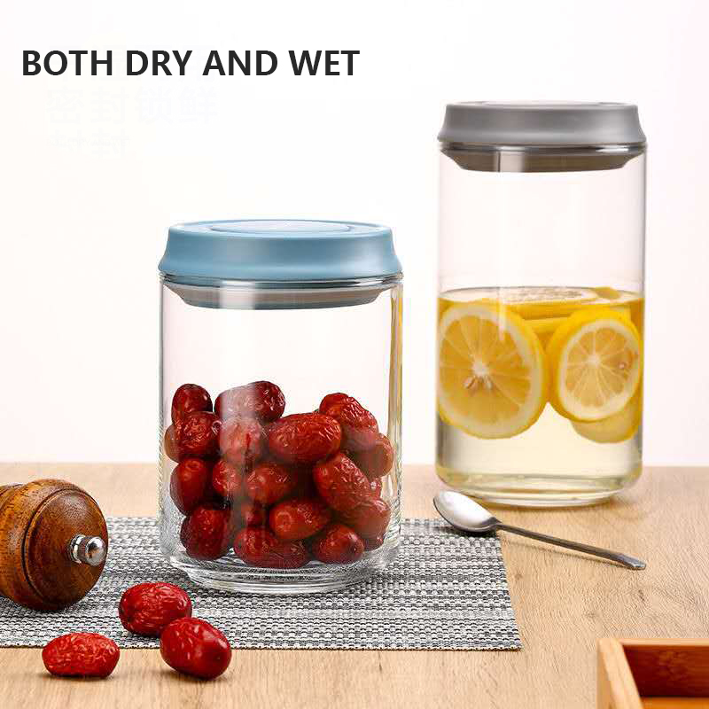 pressing food jar Household large capacity milk powder bottle multigrain honey jar airtight glass jars