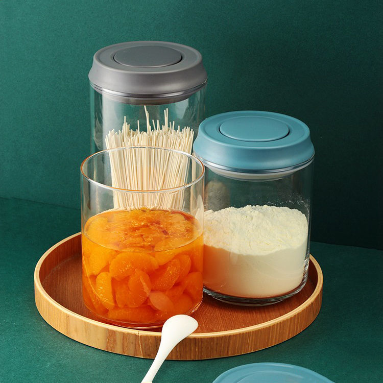 pressing food jar Household large capacity milk powder bottle multigrain honey jar airtight glass jars
