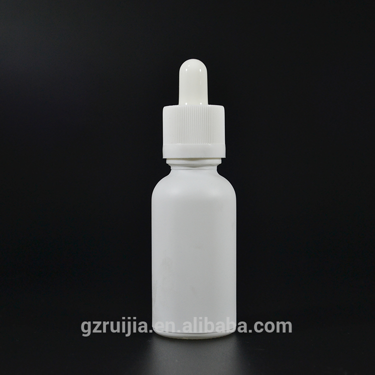 printing on glass bottle matte black white frosted glass dropper bottle with childproof tamper evident cap glass pipette