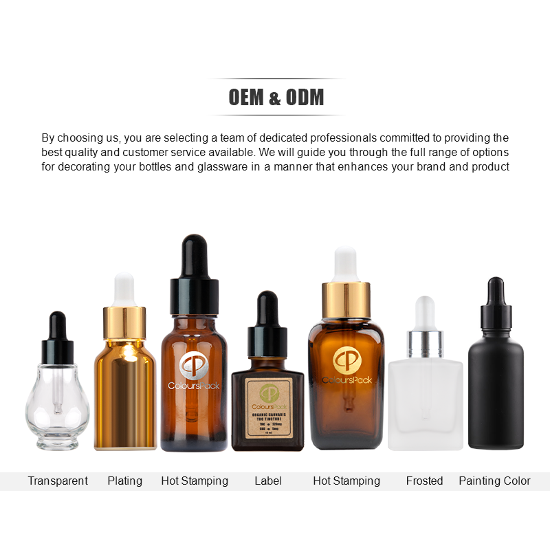 private label 10ml 20ml 30ml 50ml 100ml square glass dropper bottle