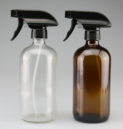private label 250ml 500ml perfume boston cleanser liquid detergent glass spray bottle with trigger sprayer